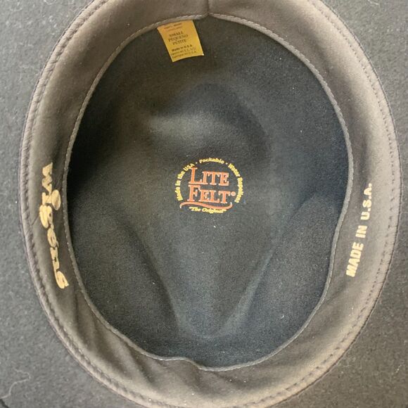 Wigens NWT 100% Wool Brown Fedora Size S - Picture 4 of 5